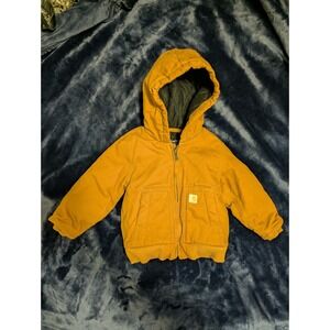 Carhartt Infants/Toddler Szie 18 M Months Hooded Full Zip Jacket OJ8552-B Brown